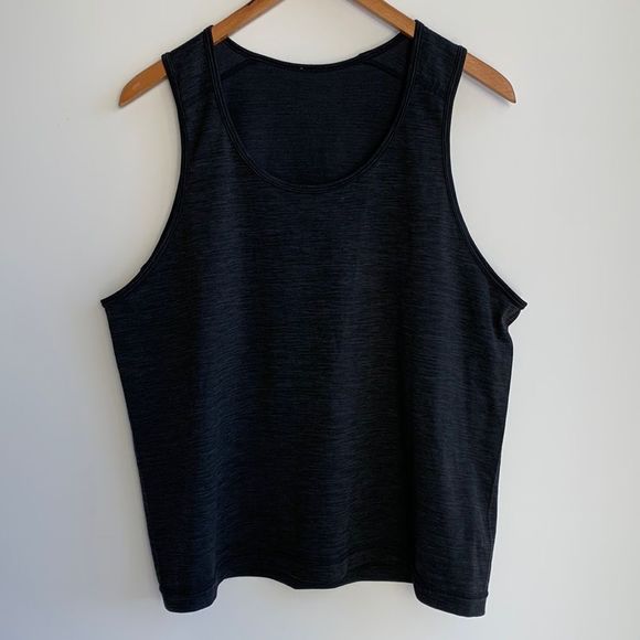 lululemon Men's Tech Tank Heathered Black SzL - Picture 3 of 7